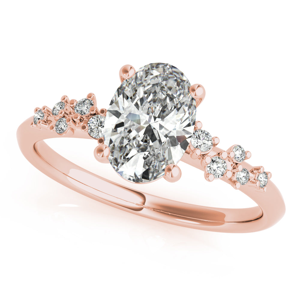2 CT Round Three Stones Lab Grown Diamond Engagement Ring