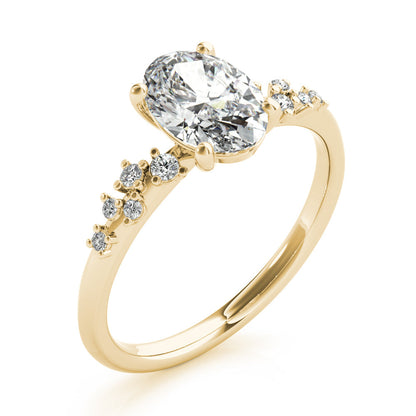 2 CT Round Three Stones Lab Grown Diamond Engagement Ring