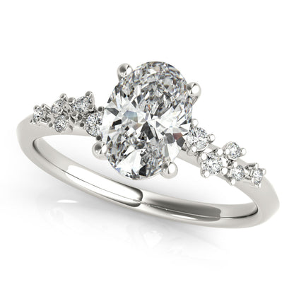 2 CT Round Three Stones Lab Grown Diamond Engagement Ring