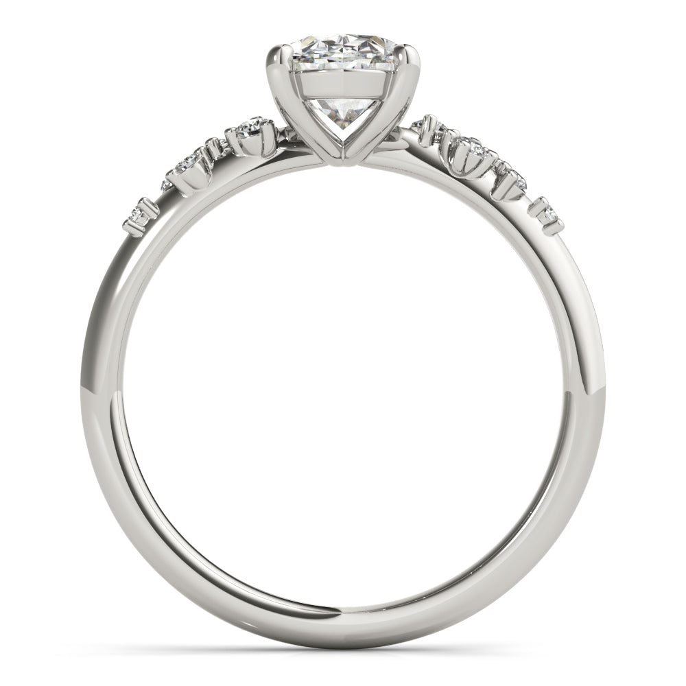 2 CT Round Three Stones Lab Grown Diamond Engagement Ring