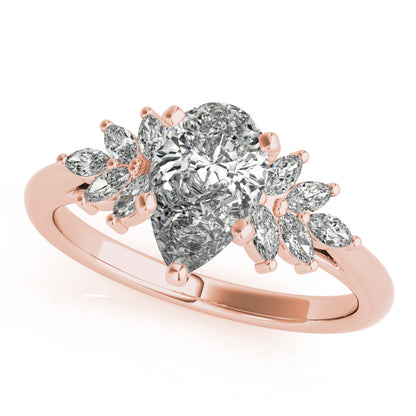 2 CT Round Three Stones Lab Grown Diamond Engagement Ring