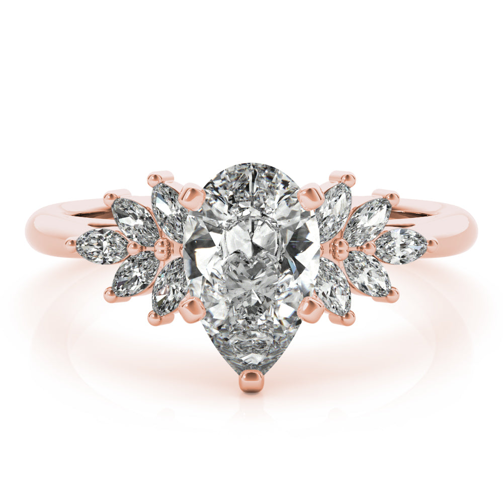 2 CT Round Three Stones Lab Grown Diamond Engagement Ring