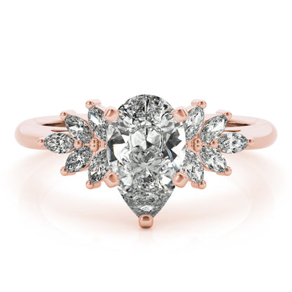 2 CT Round Three Stones Lab Grown Diamond Engagement Ring