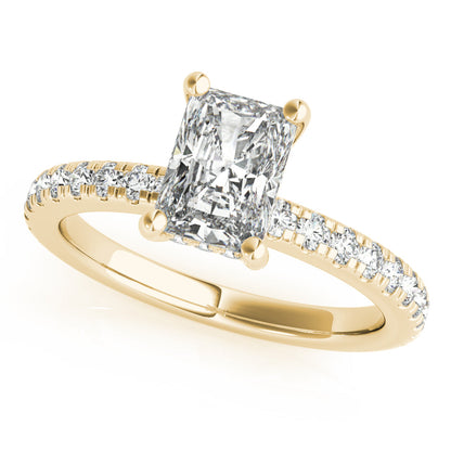 2 CT Round Three Stones Lab Grown Diamond Engagement Ring