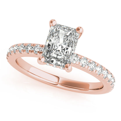 2 CT Round Three Stones Lab Grown Diamond Engagement Ring