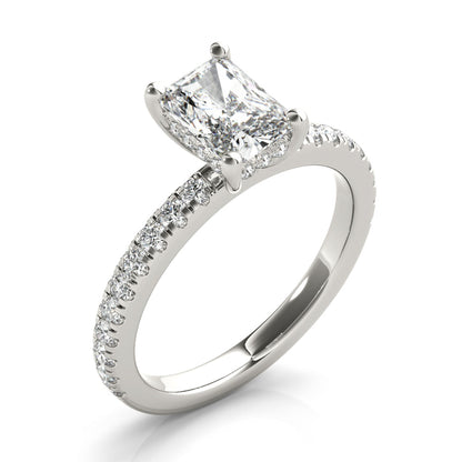 2 CT Round Three Stones Lab Grown Diamond Engagement Ring