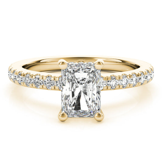 2 CT Round Three Stones Lab Grown Diamond Engagement Ring