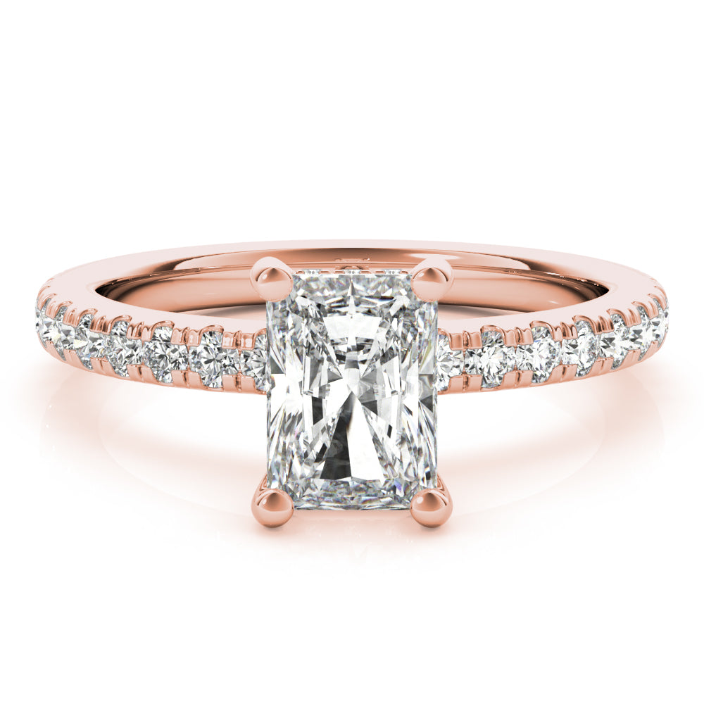 2 CT Round Three Stones Lab Grown Diamond Engagement Ring