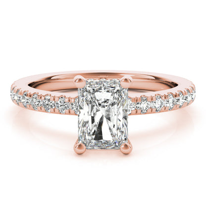2 CT Round Three Stones Lab Grown Diamond Engagement Ring