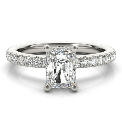 2 CT Round Three Stones Lab Grown Diamond Engagement Ring