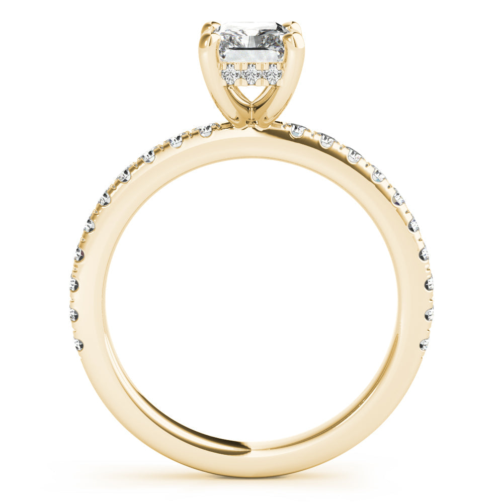 2 CT Round Three Stones Lab Grown Diamond Engagement Ring