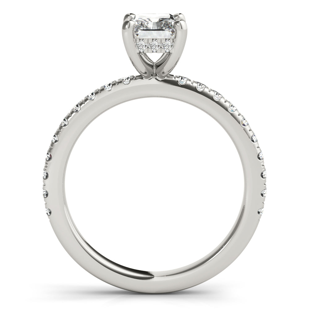 2 CT Round Three Stones Lab Grown Diamond Engagement Ring
