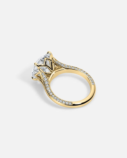 Marquise Cut Cluster Styled Lab Grown Diamond Engagement Ring