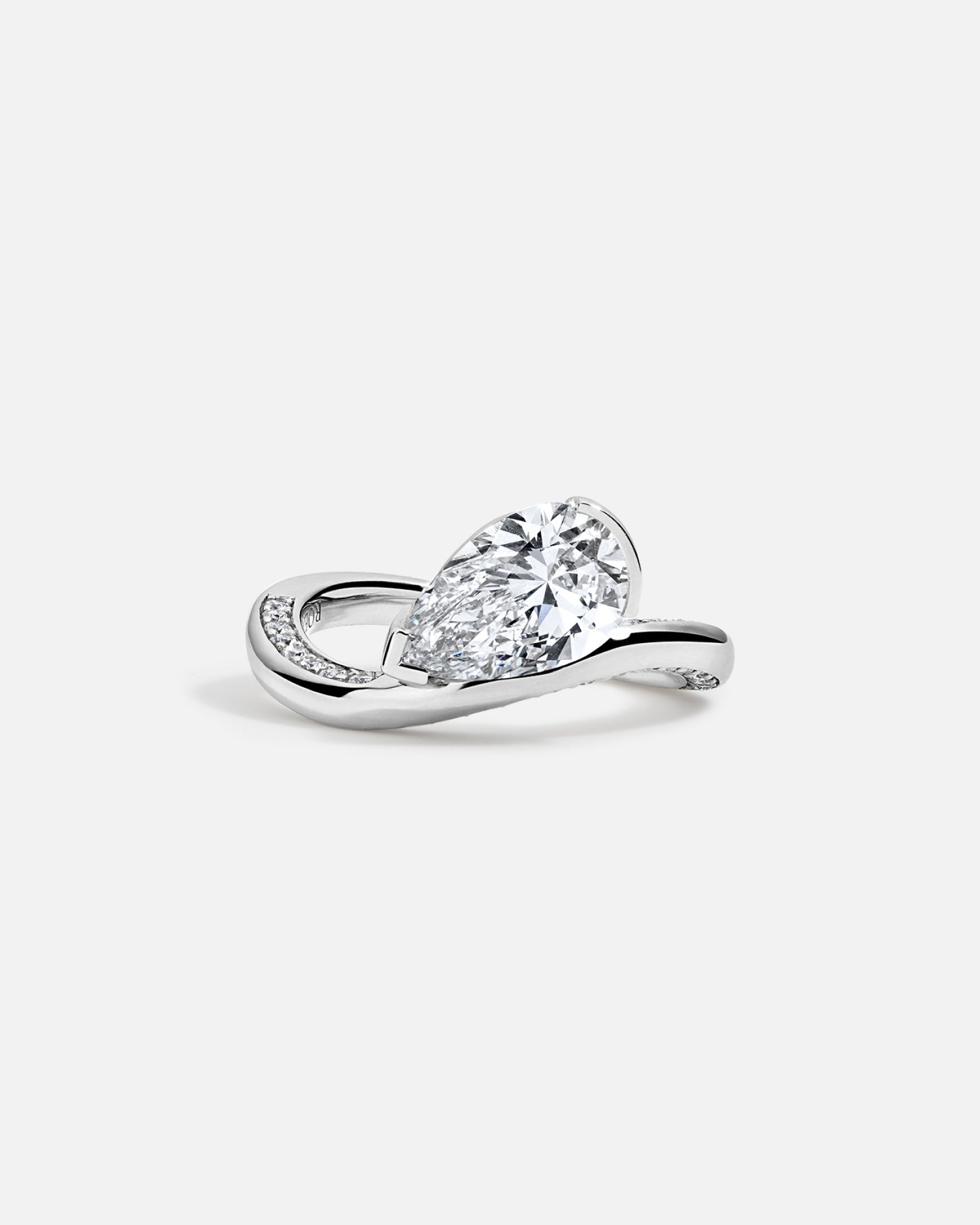 Marquise Cut Cluster Styled Lab Grown Diamond Engagement Ring