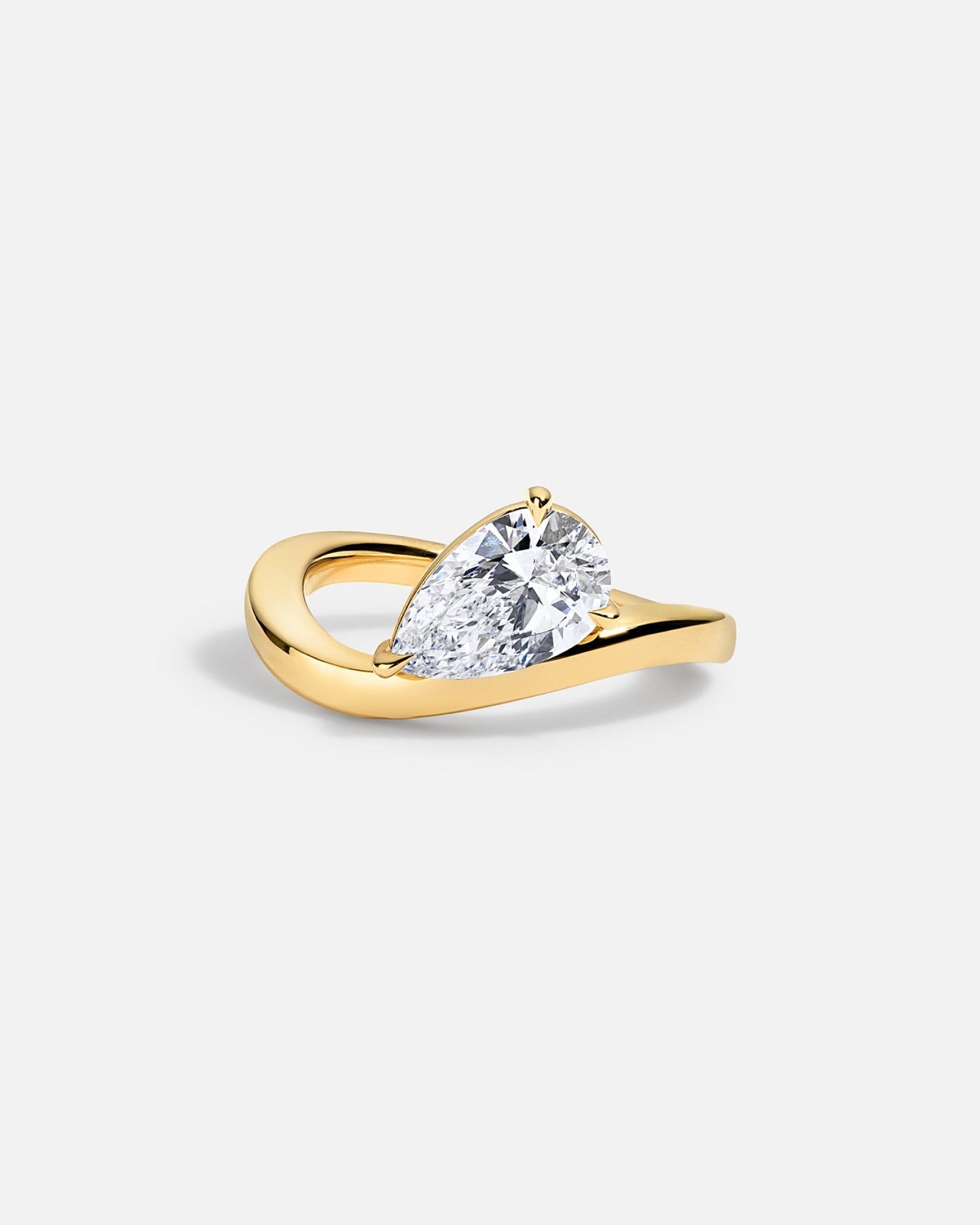 Marquise Cut Cluster Styled Lab Grown Diamond Engagement Ring