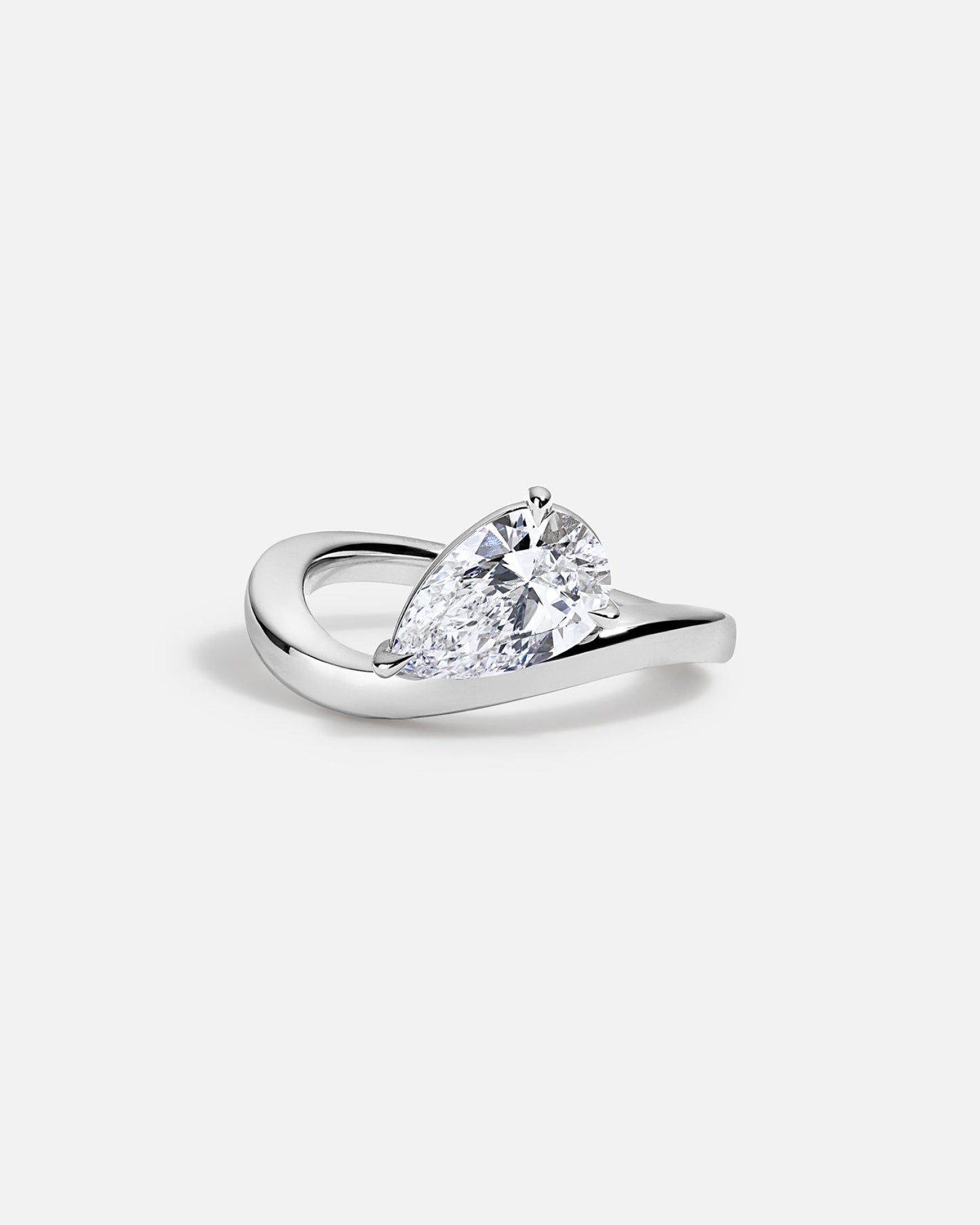 Marquise Cut Cluster Styled Lab Grown Diamond Engagement Ring