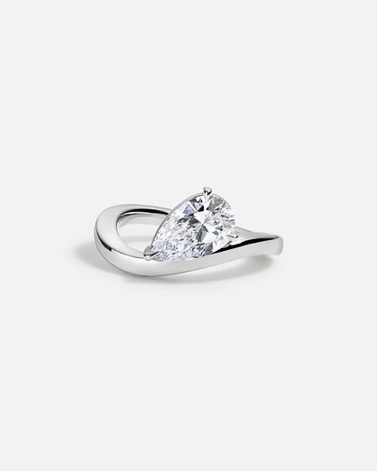 Marquise Cut Cluster Styled Lab Grown Diamond Engagement Ring