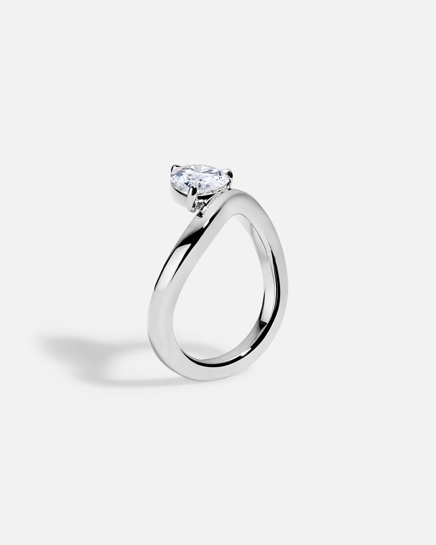 Marquise Cut Cluster Styled Lab Grown Diamond Engagement Ring