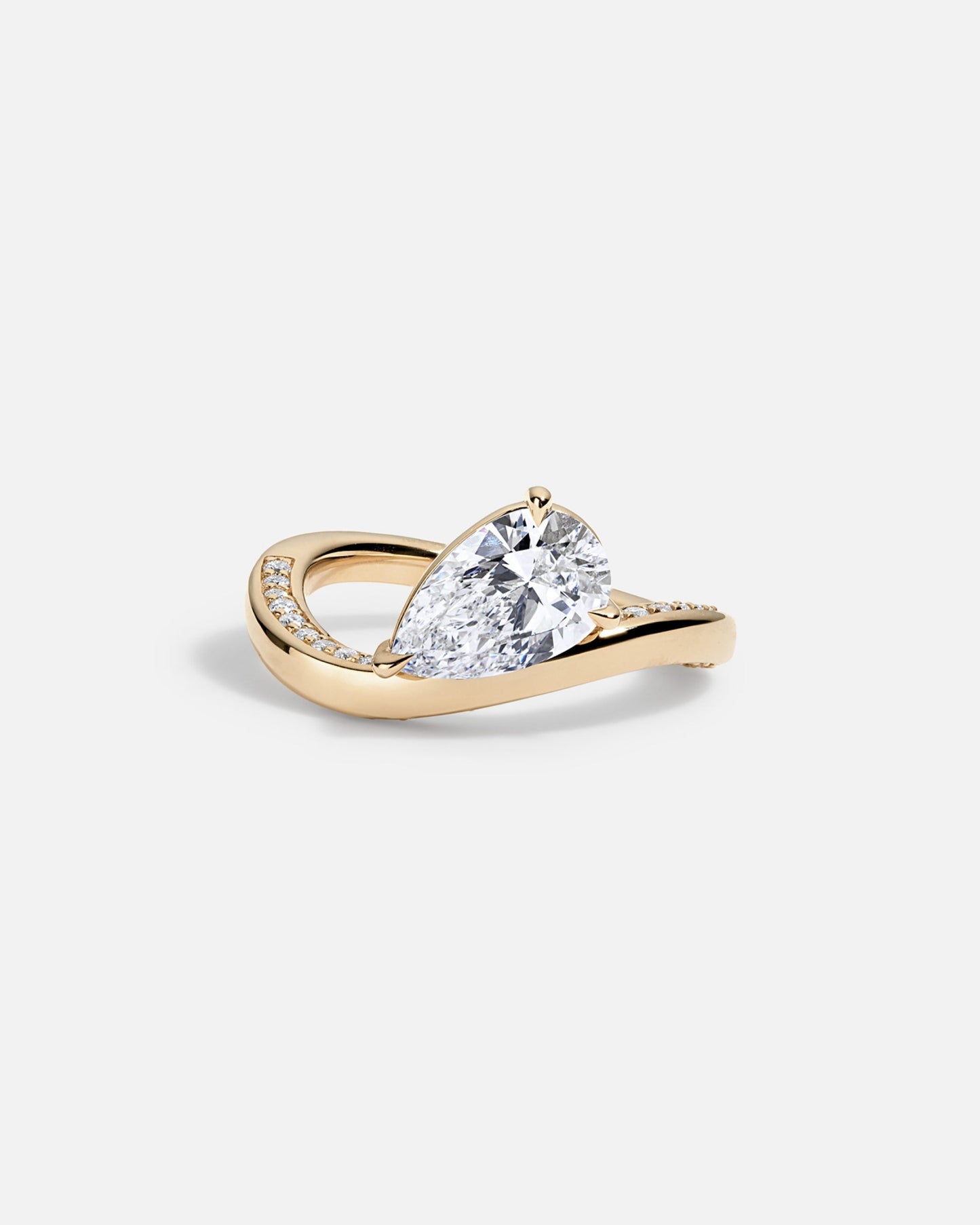 Marquise Cut Cluster Styled Lab Grown Diamond Engagement Ring