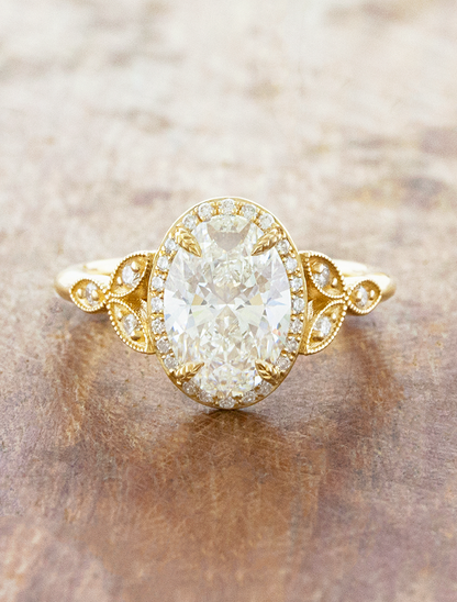 2 CT Round Three Stones Lab Grown Diamond Engagement Ring