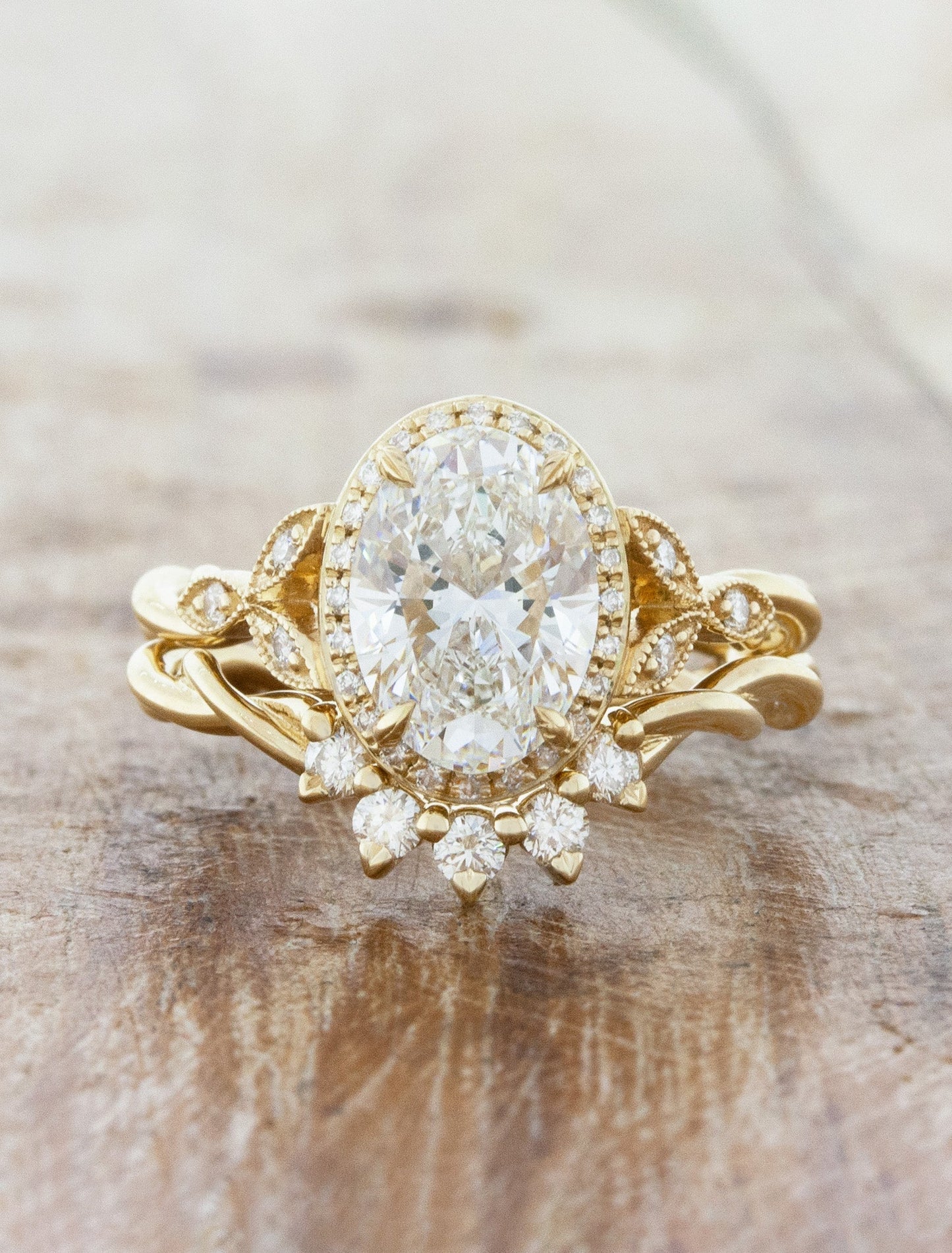 2 CT Round Three Stones Lab Grown Diamond Engagement Ring