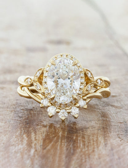 2 CT Round Three Stones Lab Grown Diamond Engagement Ring
