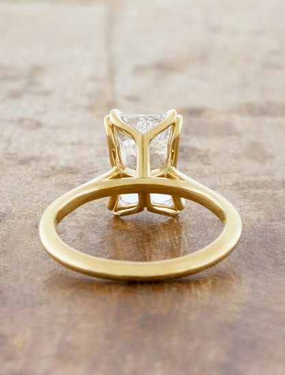 2 CT Round Three Stones Lab Grown Diamond Engagement Ring
