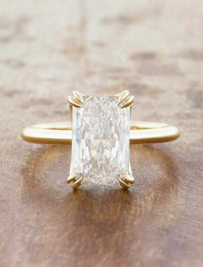2 CT Round Three Stones Lab Grown Diamond Engagement Ring