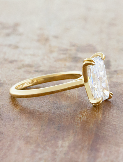 2 CT Round Three Stones Lab Grown Diamond Engagement Ring