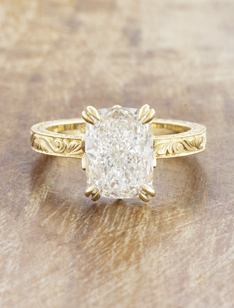 2 CT Round Three Stones Lab Grown Diamond Engagement Ring
