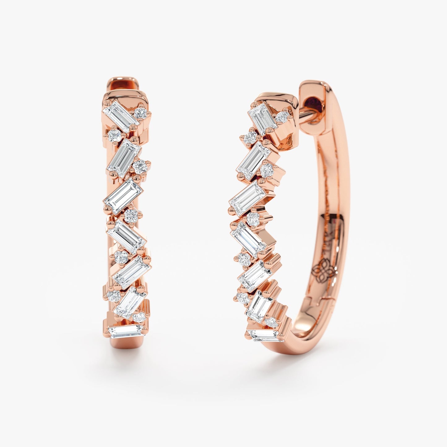 1.0 CT Round Bezel Solitaire Lab Grown Diamond Earrings