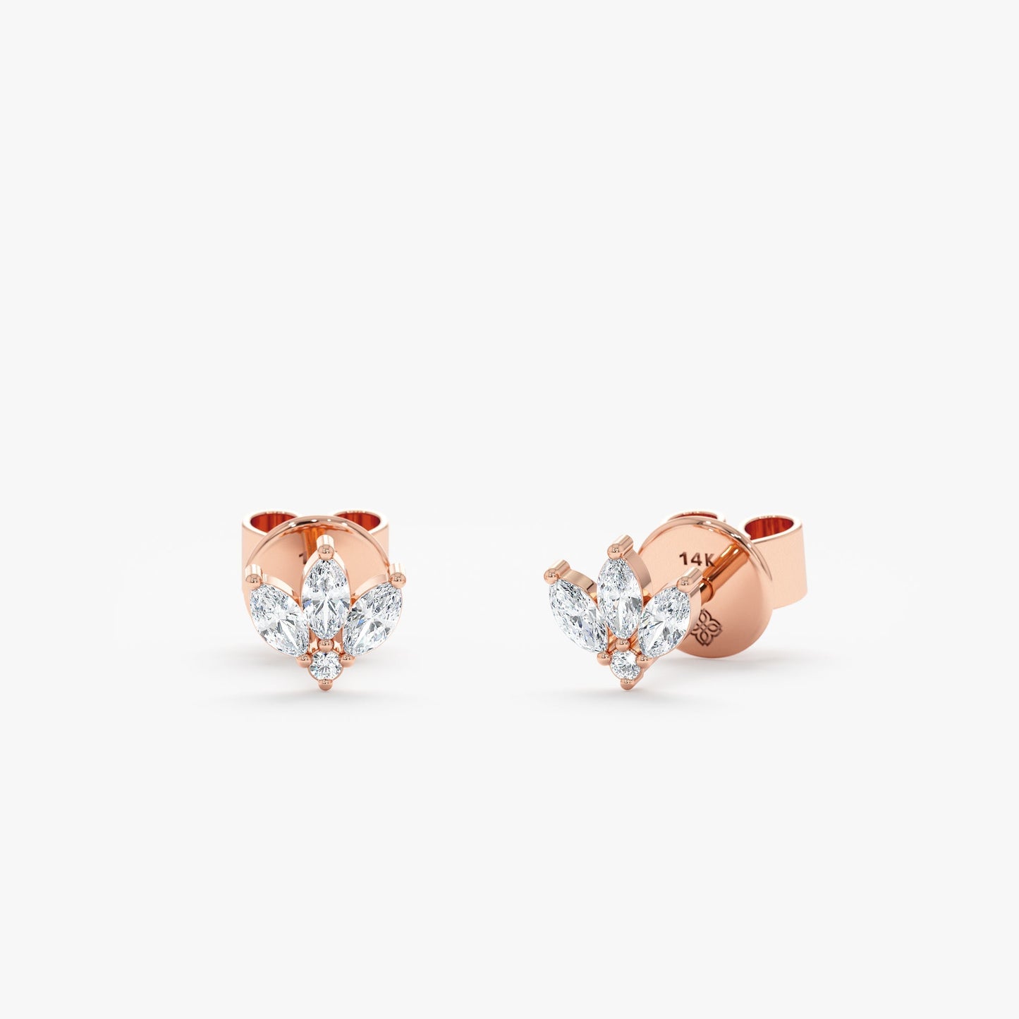 1.0 CT Round Bezel Solitaire Lab Grown Diamond Earrings