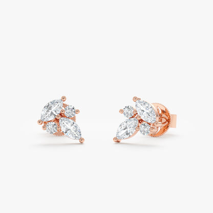 1.0 CT Round Bezel Solitaire Lab Grown Diamond Earrings
