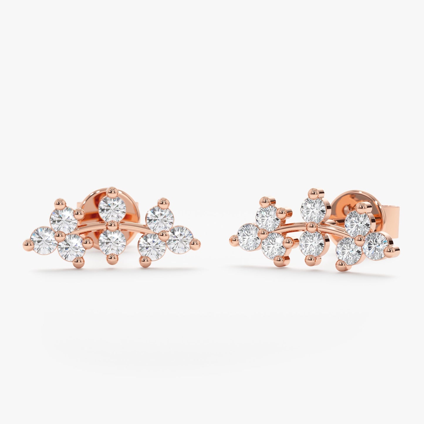 1.0 CT Round Bezel Solitaire Lab Grown Diamond Earrings