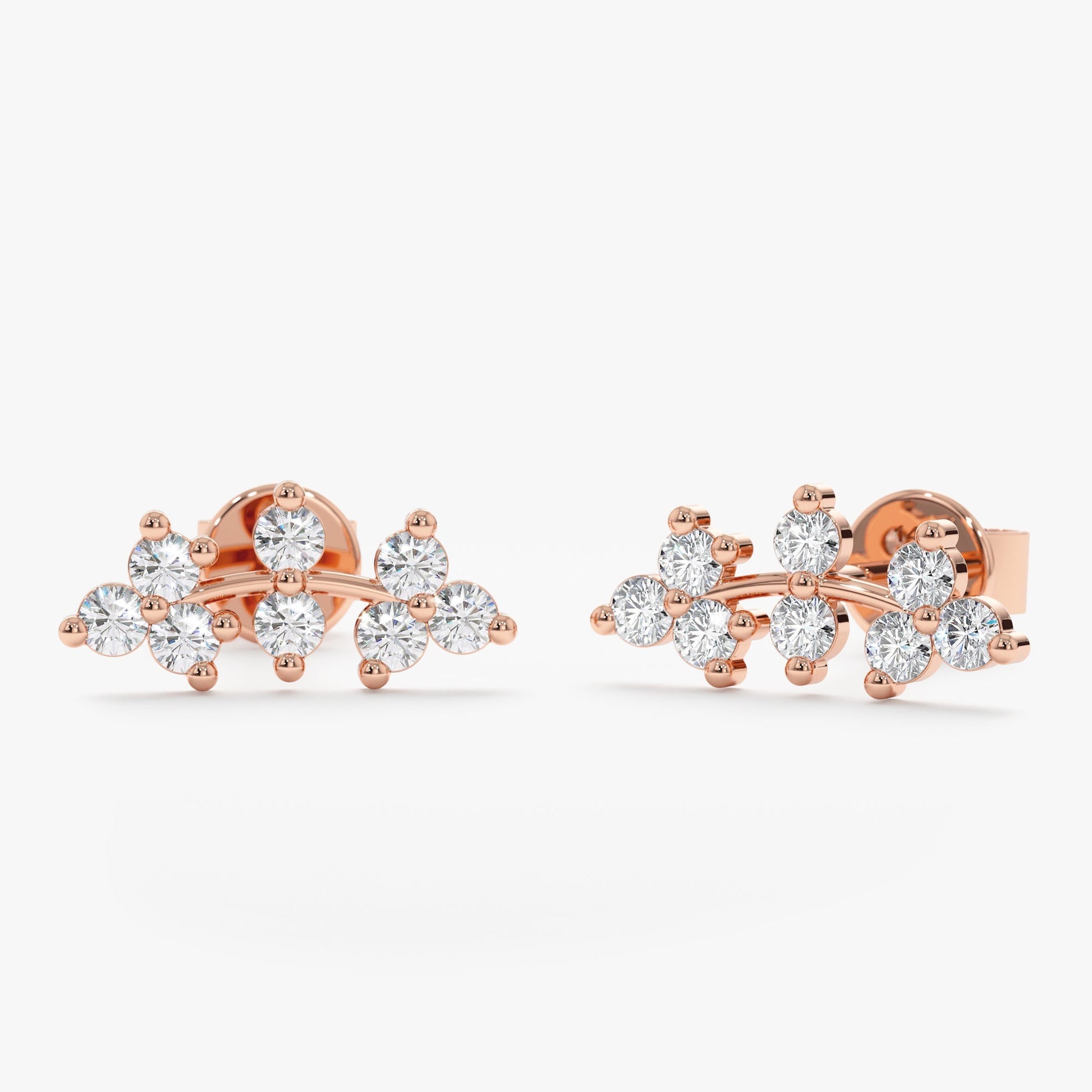 1.0 CT Round Bezel Solitaire Lab Grown Diamond Earrings