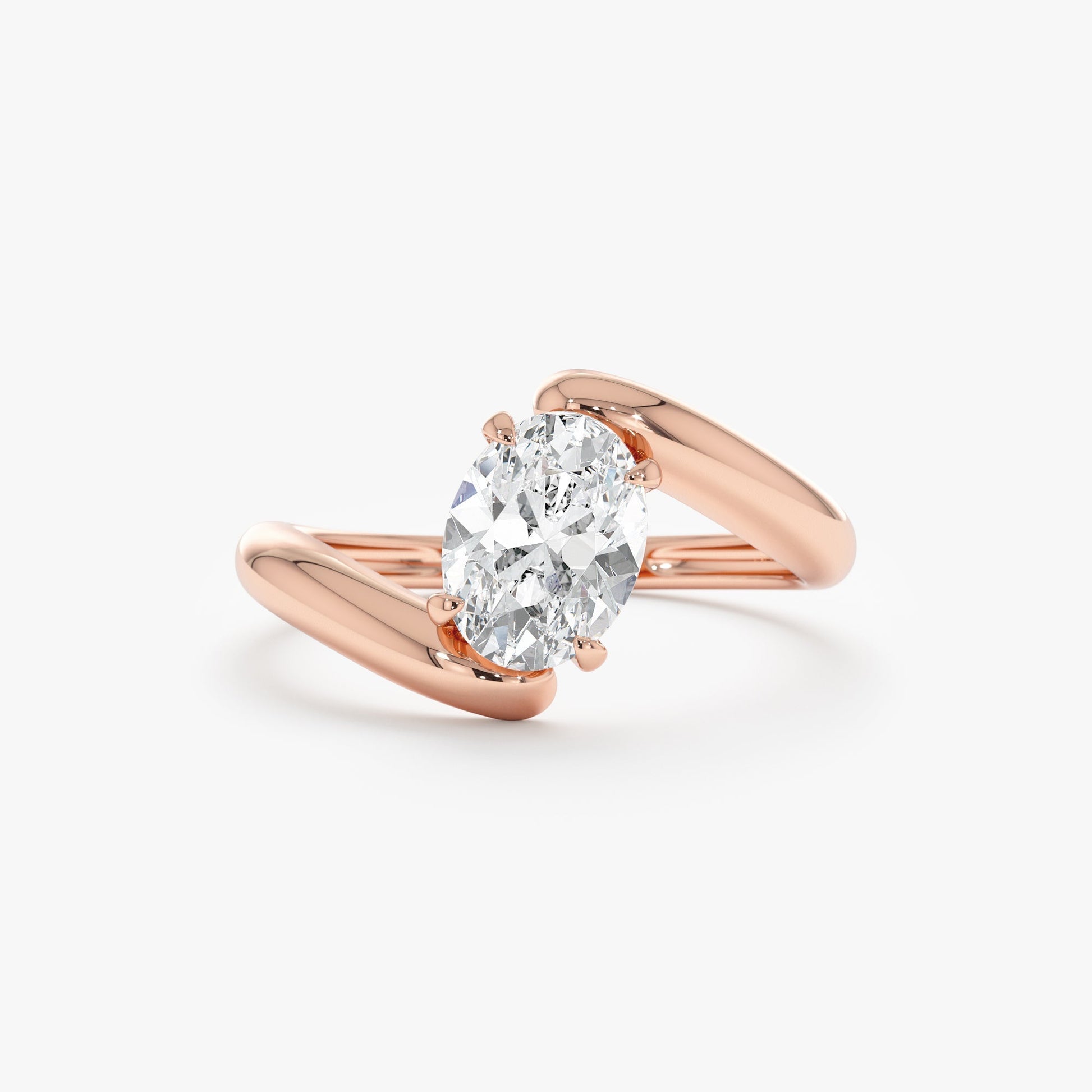2 CT Round Three Stones Lab Grown Diamond Engagement Ring