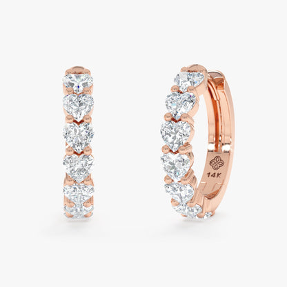 1.0 CT Round Bezel Solitaire Lab Grown Diamond Earrings