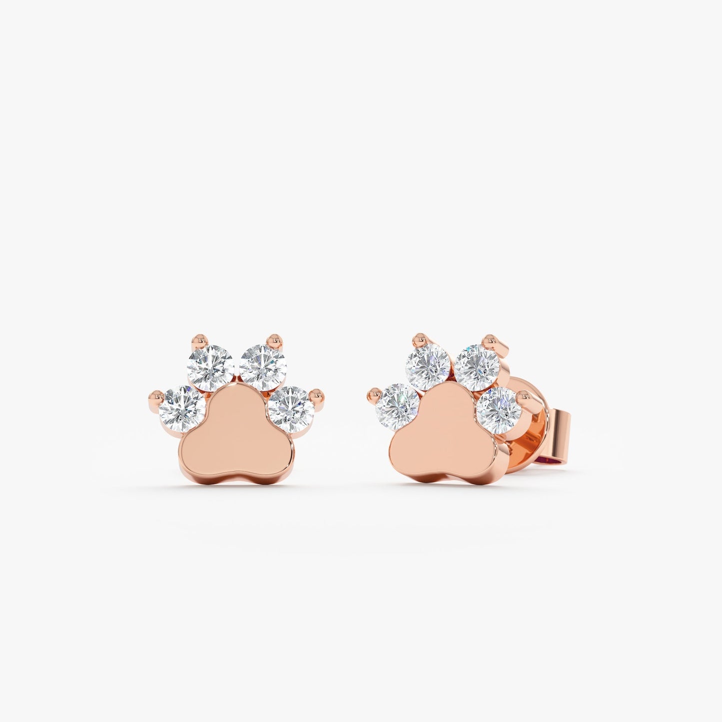 1.0 CT Round Bezel Solitaire Lab Grown Diamond Earrings