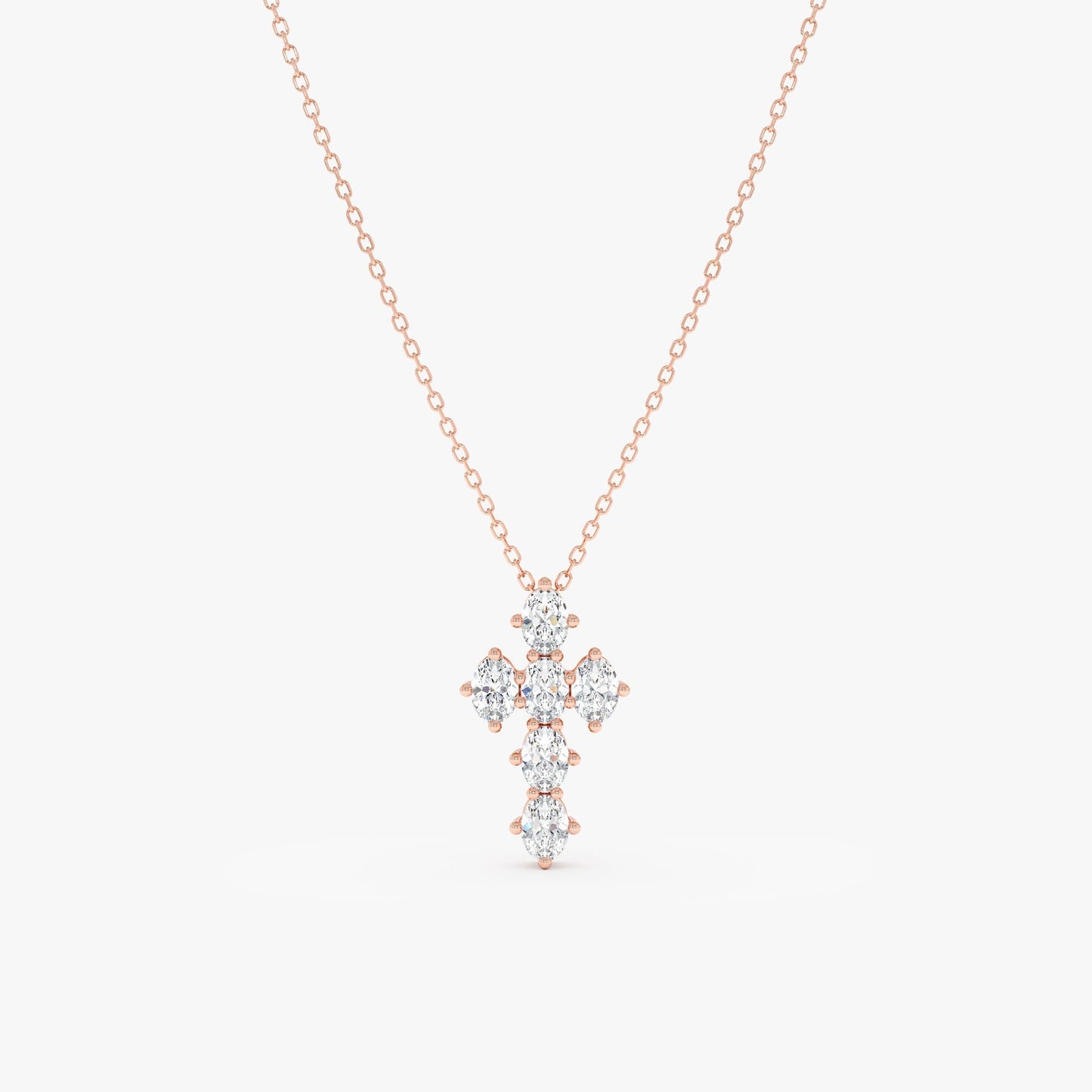 1.0 CT Round Bezel Solitaire Lab Grown Diamond Necklace