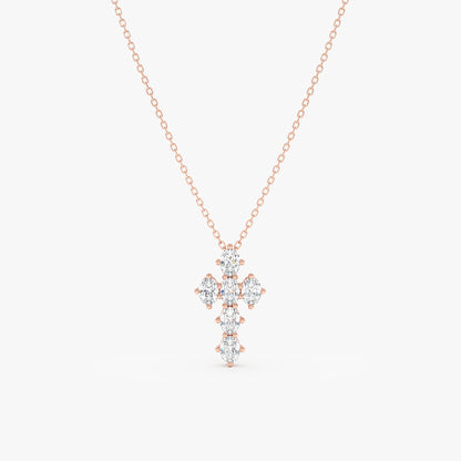 1.0 CT Round Bezel Solitaire Lab Grown Diamond Necklace