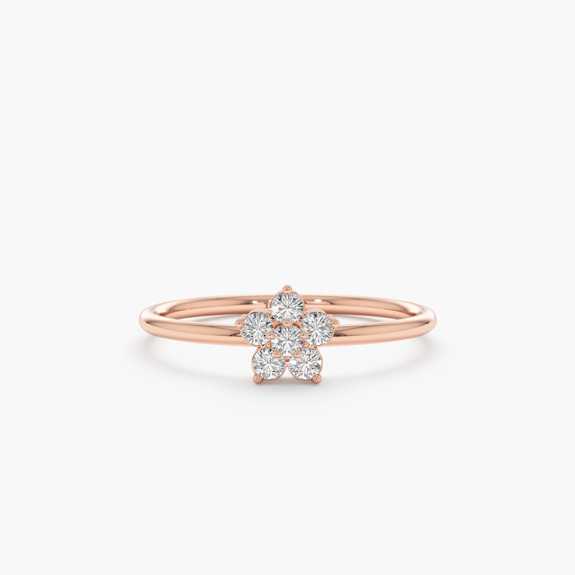 2 CT Round Three Stones Lab Grown Diamond Engagement Ring