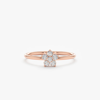 2 CT Round Three Stones Lab Grown Diamond Engagement Ring