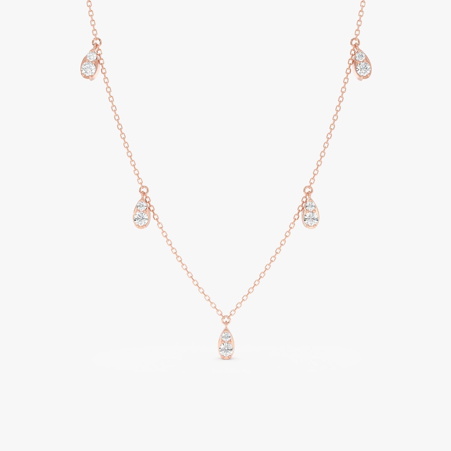 1.0 CT Round Bezel Solitaire Lab Grown Diamond Necklace