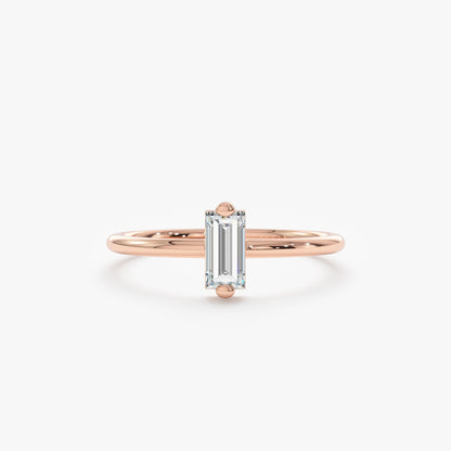 2 CT Round Three Stones Lab Grown Diamond Engagement Ring