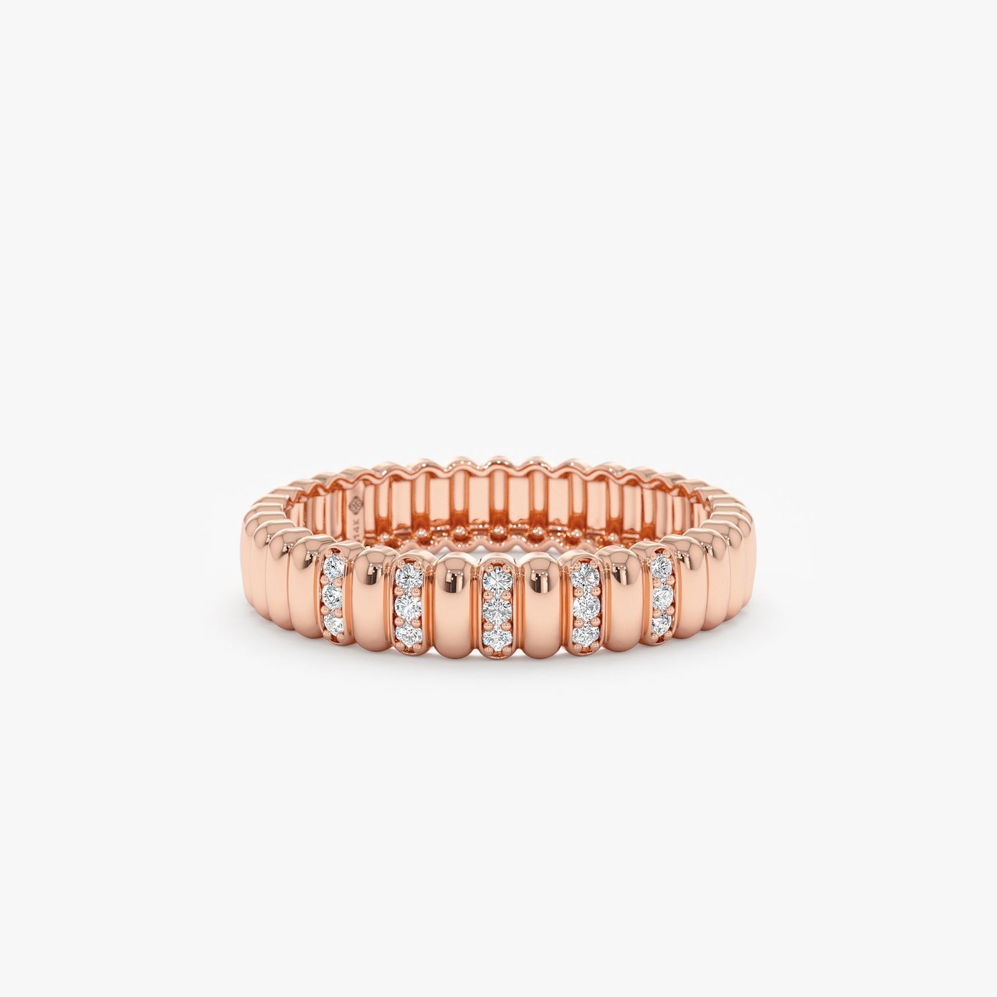 0.37 CT Round Full Eternity Lab Grown Diamond Wedding Band