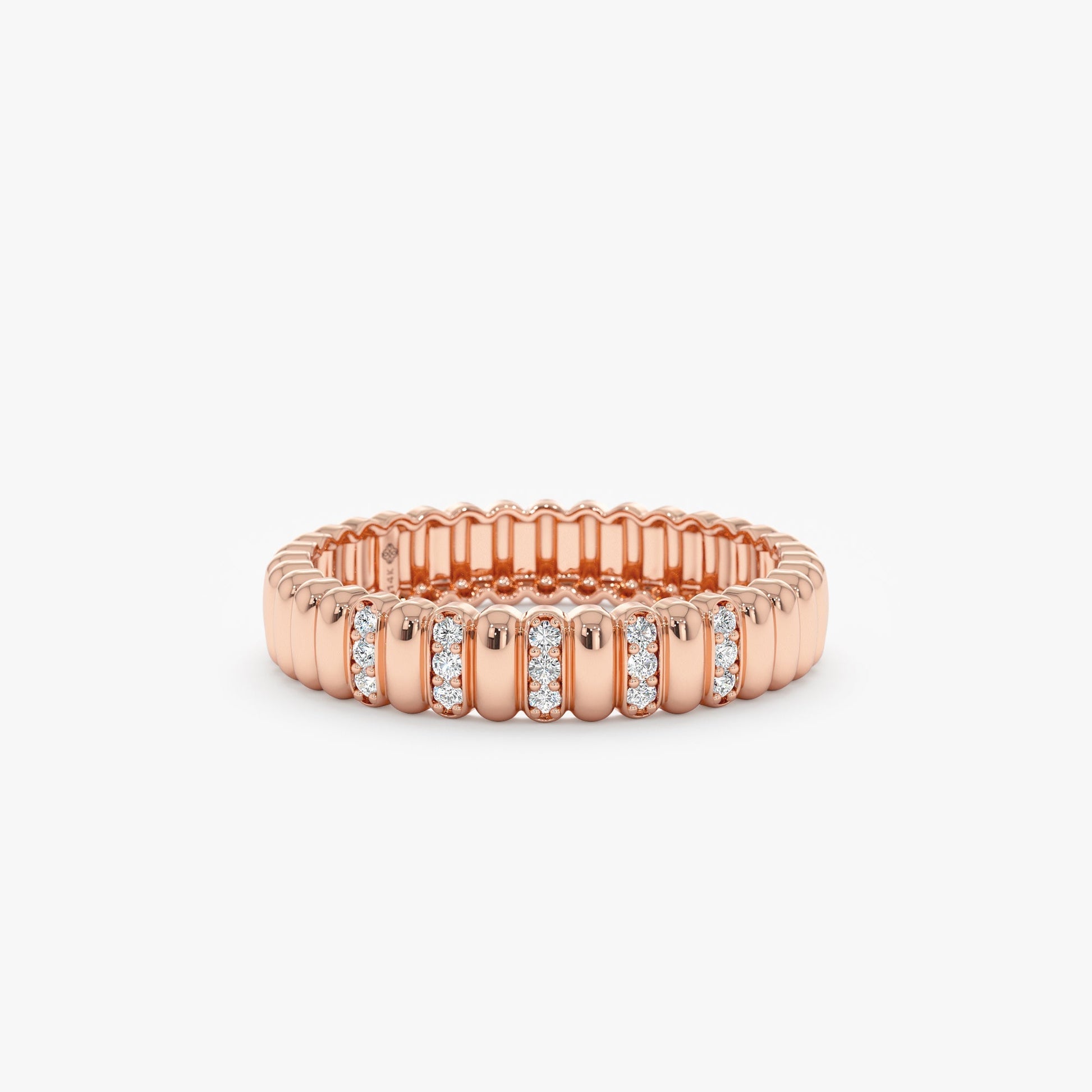 0.37 CT Round Full Eternity Lab Grown Diamond Wedding Band