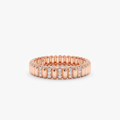 0.37 CT Round Full Eternity Lab Grown Diamond Wedding Band