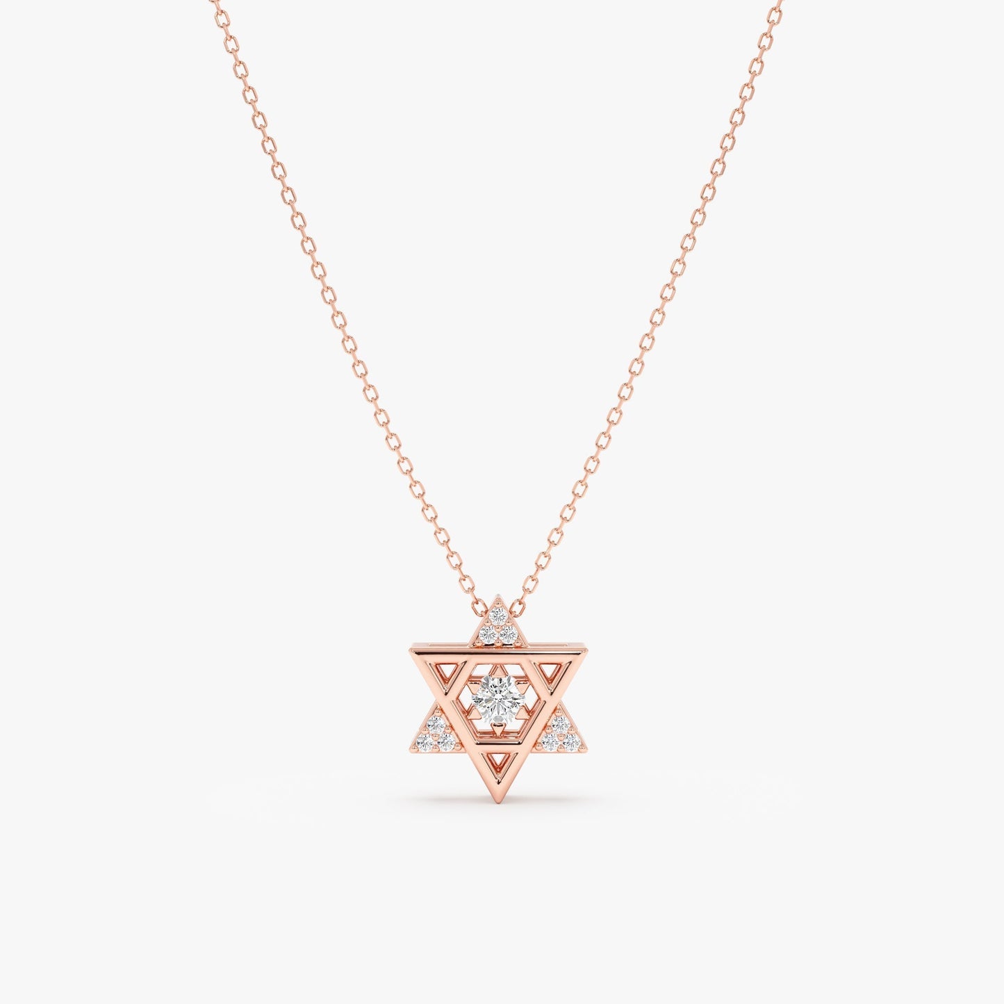 1.0 CT Round Bezel Solitaire Lab Grown Diamond Necklace