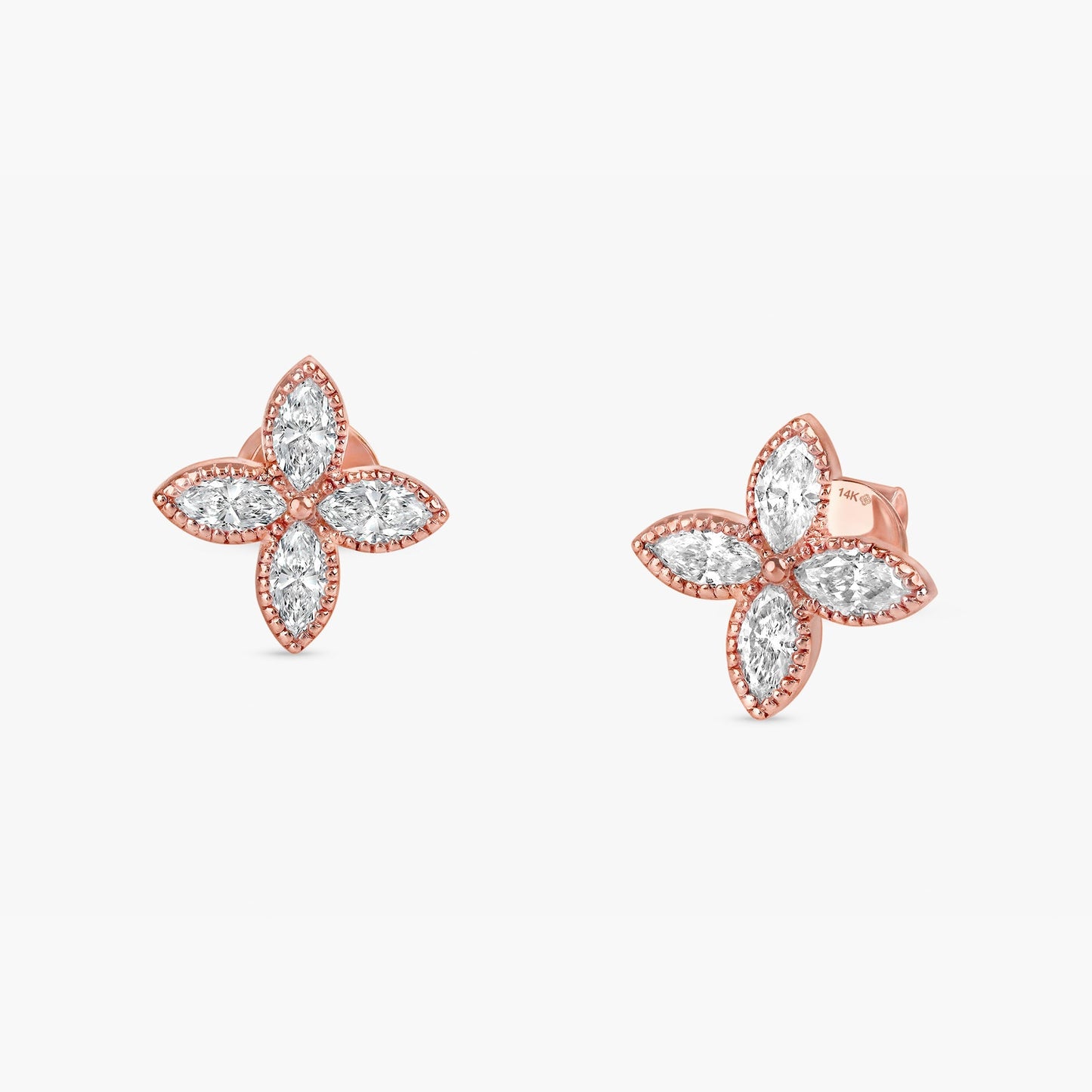1.0 CT Round Bezel Solitaire Lab Grown Diamond Earrings