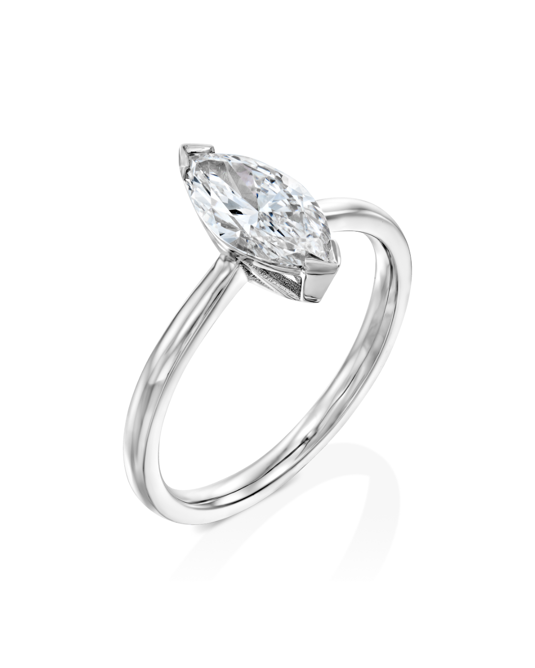 2 CT Round Three Stones Lab Grown Diamond Engagement Ring